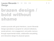 Tablet Screenshot of laurenmeranda.com